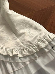 AIERTU  -  New Improved Dresses for Women Short Sleeve Spring Summer Mini Dress Ruffles Vintage Elegant Vestidos Mujer Aiertu