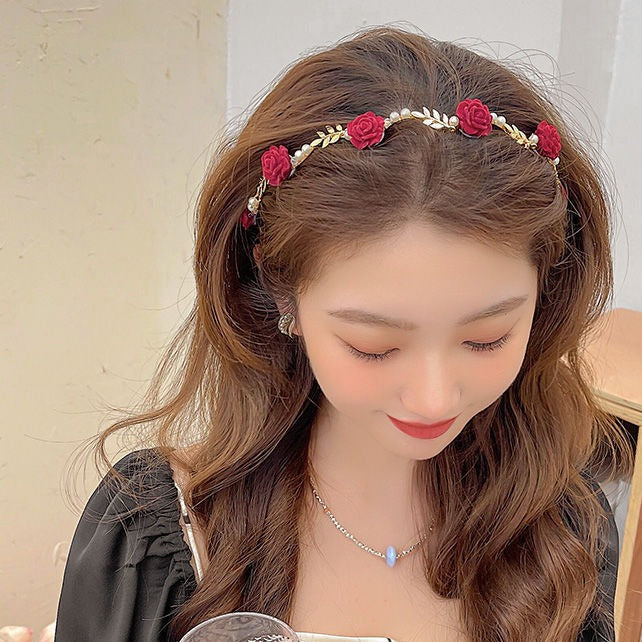 Aiertu - Rosamae Headband Hair Accessory Kawaii Academia Y2K Cottagecore Coquette Fairycore Dollette Princesscore Aiertu