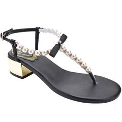 AIERTU  -  New Womens Shoes French Romantic High Heeled Sandals for Woman Fashion Imitation Pearl Casual Shoes Designer Shoes Zapatos Mujer Aiertu
