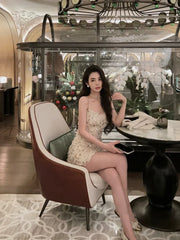 Aiertu Sexy Strap Y2k Mini Dress Party Casual 2024 Summer Long Sleeve Vintage Fashion Dress Woman One Piece Dress Korean Slim Design Aiertu