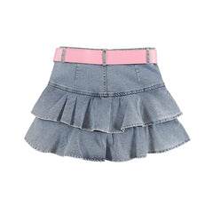 Aiertu Vintage Skirts Y2k Korean Style Women Jean Skirt Blue Kawaii Harajuku A-Line Denim Skirt Chic Casual Fashion Summer Clothes Aiertu