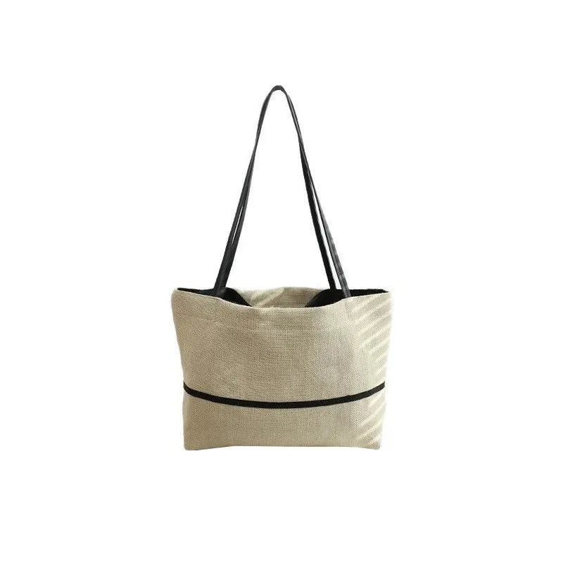 AIERTU  -  Canvas Tote Bag for Women New Japanese Large Capacity Cotton Linen Shoulder Commuting Tote Bags Aiertu