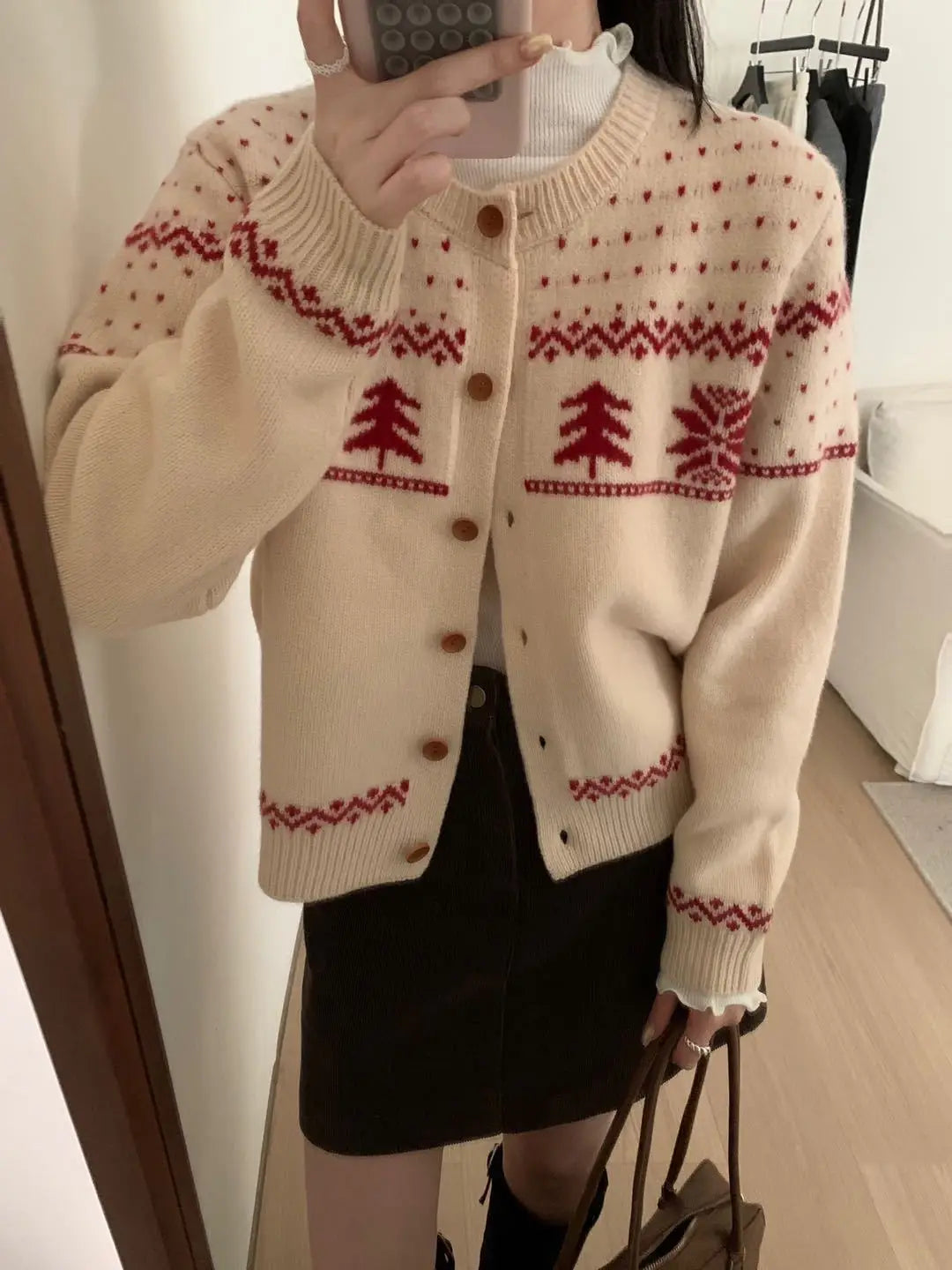 AIERTU  -  Autumn Winter New Arrival Lazy Style Casual Versatile Knitted Cardigan Women Korean Style Crew Neck Soft Sweater Coat Aiertu