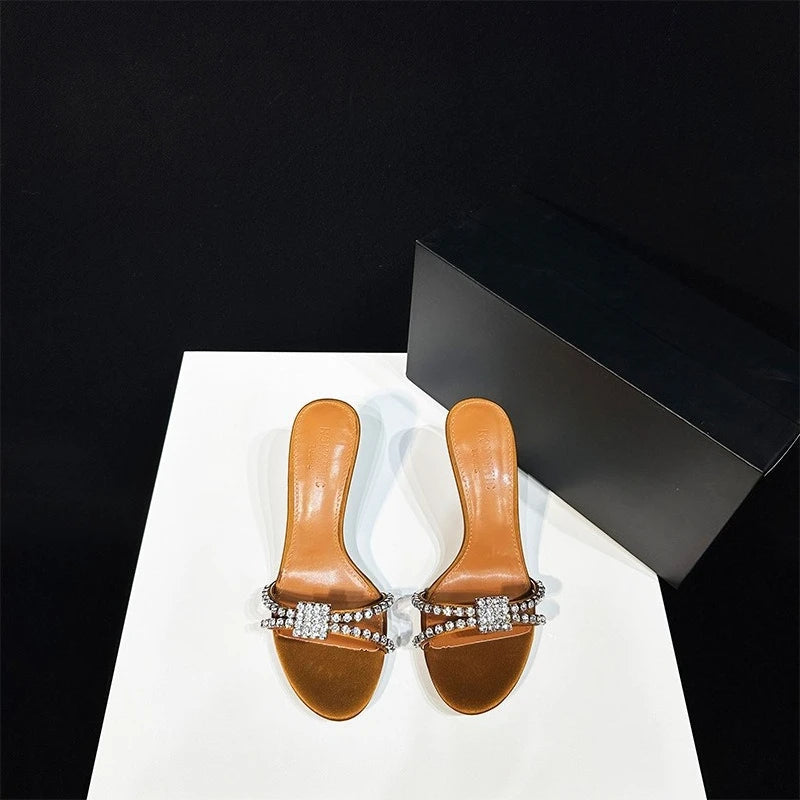 AIERTU  -  New Women Shoes Luxury Rhinestone High Heeled Sandals for Woman Fashion Banquet Wedding Shoe Designer Shoes Sandalias Mujer Aiertu