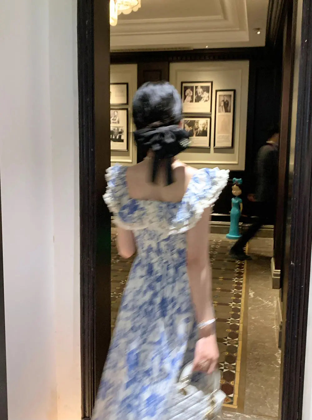Aiertu Elegant Korean Fairy Long Dress Women Sexy Ruffles Party Slip Floral Dress Korean Style Summer Dress Female 2024 Casual Fashion Aiertu