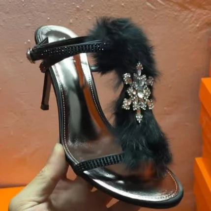 AIERTU  -  Fashion Designer Women's Shoes Luxury Rhinestone High Heeled Sandals for Woman Exquisite Model Casual Shoes Sandalias De Mujer Aiertu