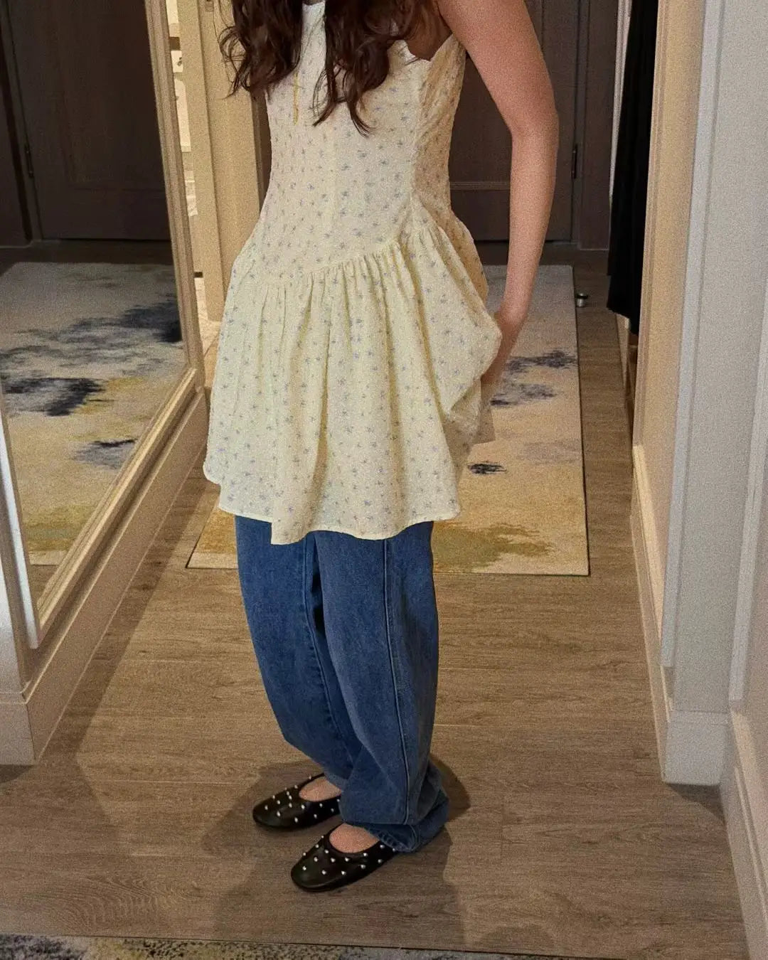 AIERTU  -  Summer Fashionable Korean Style Floral Print Slimming Dress Versatile Streetwear Casual Princess Skirt Sleeveless Dress Aiertu