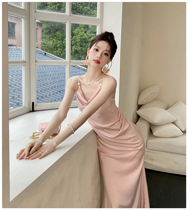 Aiertu Sexy Summer Women Spaghetti Strap Bodycon Party Dress Sleeveless Casual Solid Chic Evening Club Birthday Vestidos Female Clothes Aiertu