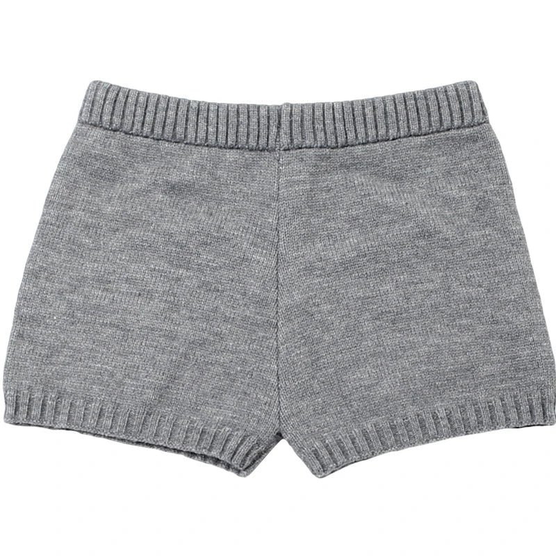 AIERTU  -  Knitted Clothing Two Piece Sets Off Shoulder Long Sleeve Sweater+Elastic Tight High Waist Shorts for Women Street Outfits Aiertu