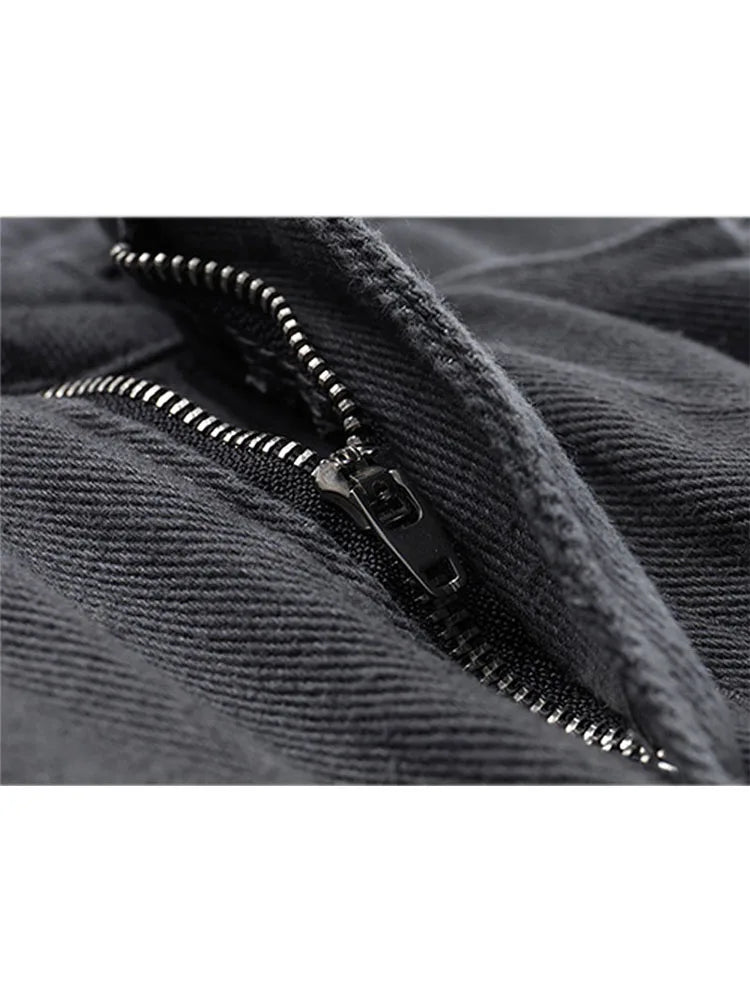 Aiertu Grey Mini Skirts Women High Waist Cargo Skirt Fashion Autumn Winter Woman Skirt Streetwear Short Skirts Pockets For Women Aiertu