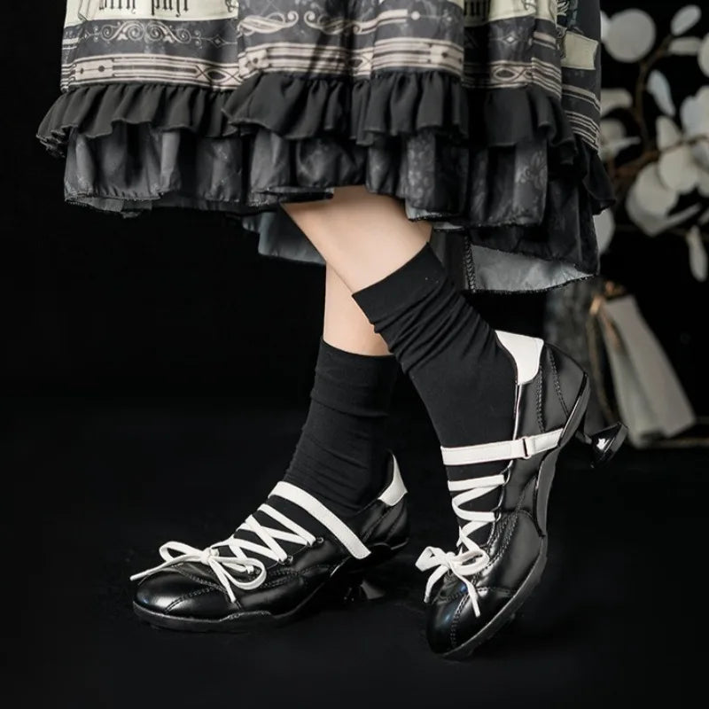 AIERTU  -  New Women's Shoes Exquisite Round Head Sports High Heels for Woman Fashion Bow Lolita Casual Shoes Designer Shoes Zapatos Mujer Aiertu