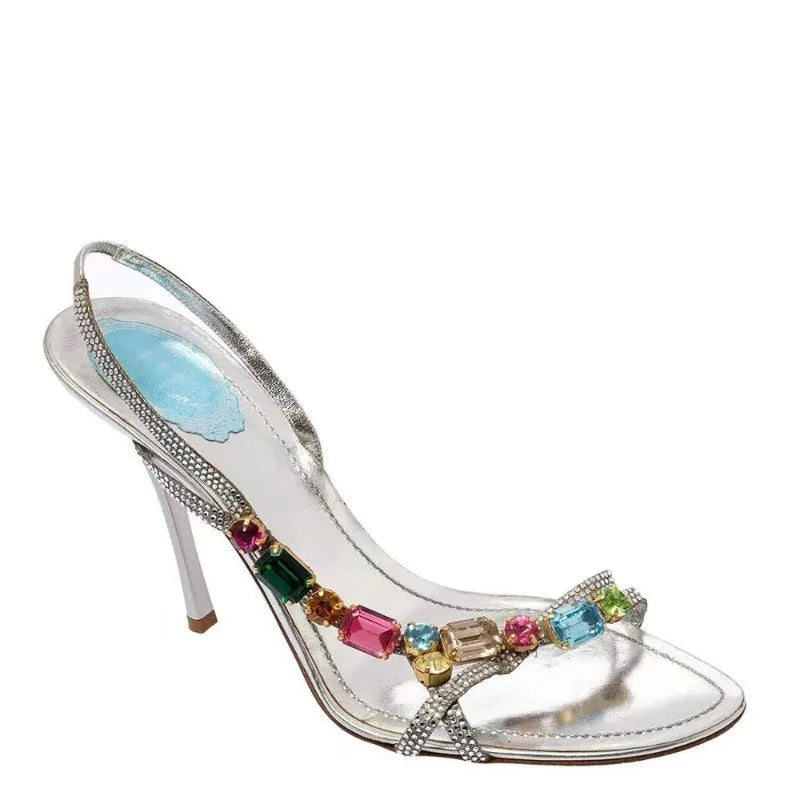 AIERTU  -  Luxury Womens Shoes Exquisite Rhinestone High Heeled Sandals for Woman Fashion Model Casual Shoes Designer Shoes Sandalias Mujer Aiertu