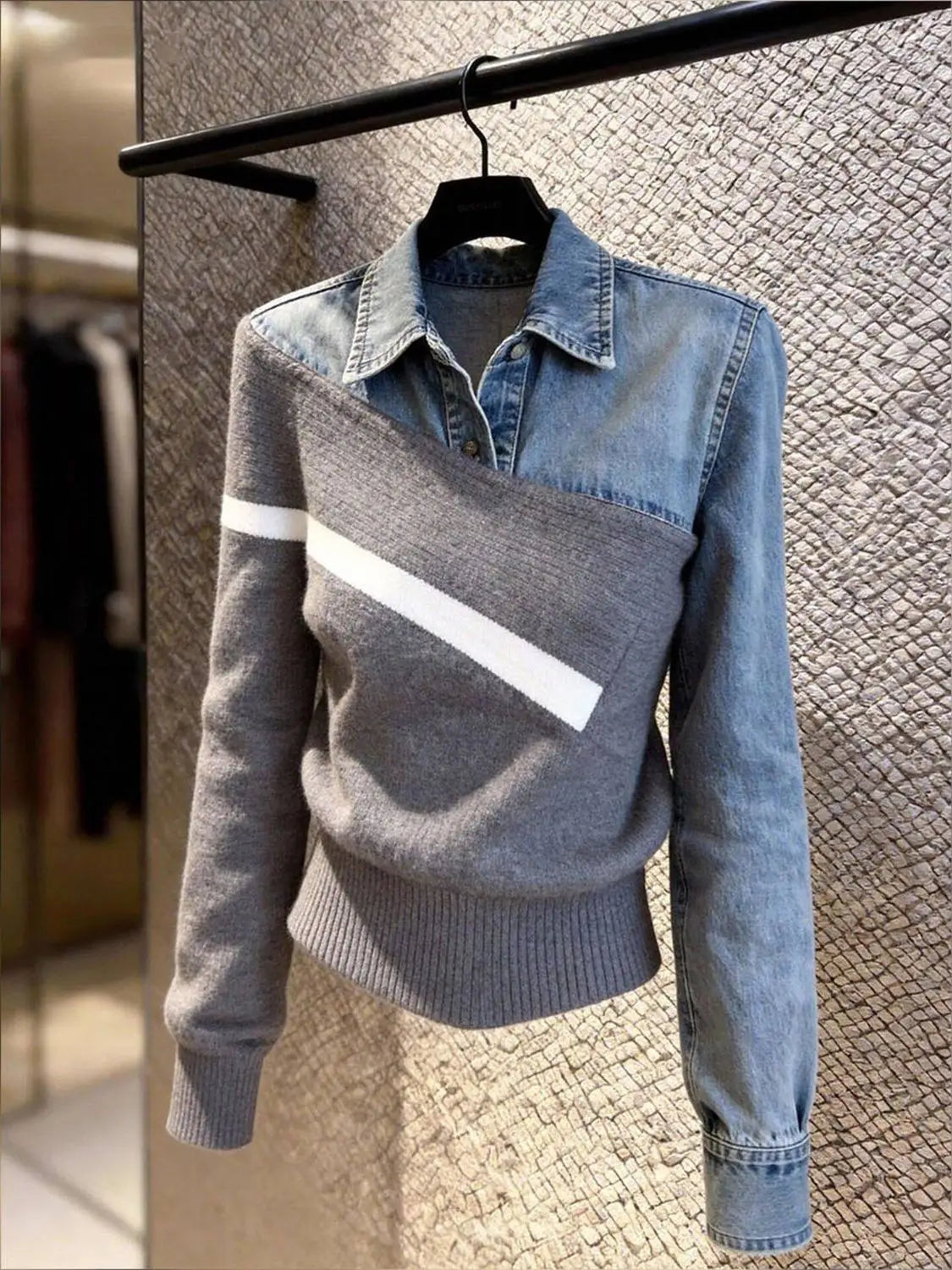 AIERTU  -  Fashionable Harajuku Sweater Women Clothes Slim Knitting Long Sleeves Korea Aesthetic Femme Sweaters Polo Neck Pullover Y2k Coat Aiertu