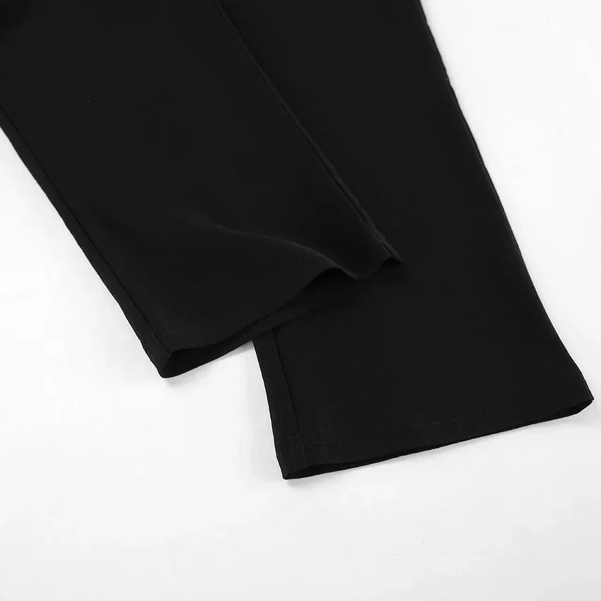 AIERTU  -  Women's High Waist Capris Pants Slim Sexy Bodycon Casual Daily Streetwear Fashion Cropped Yoga Pants Female Pants Autumn Aiertu