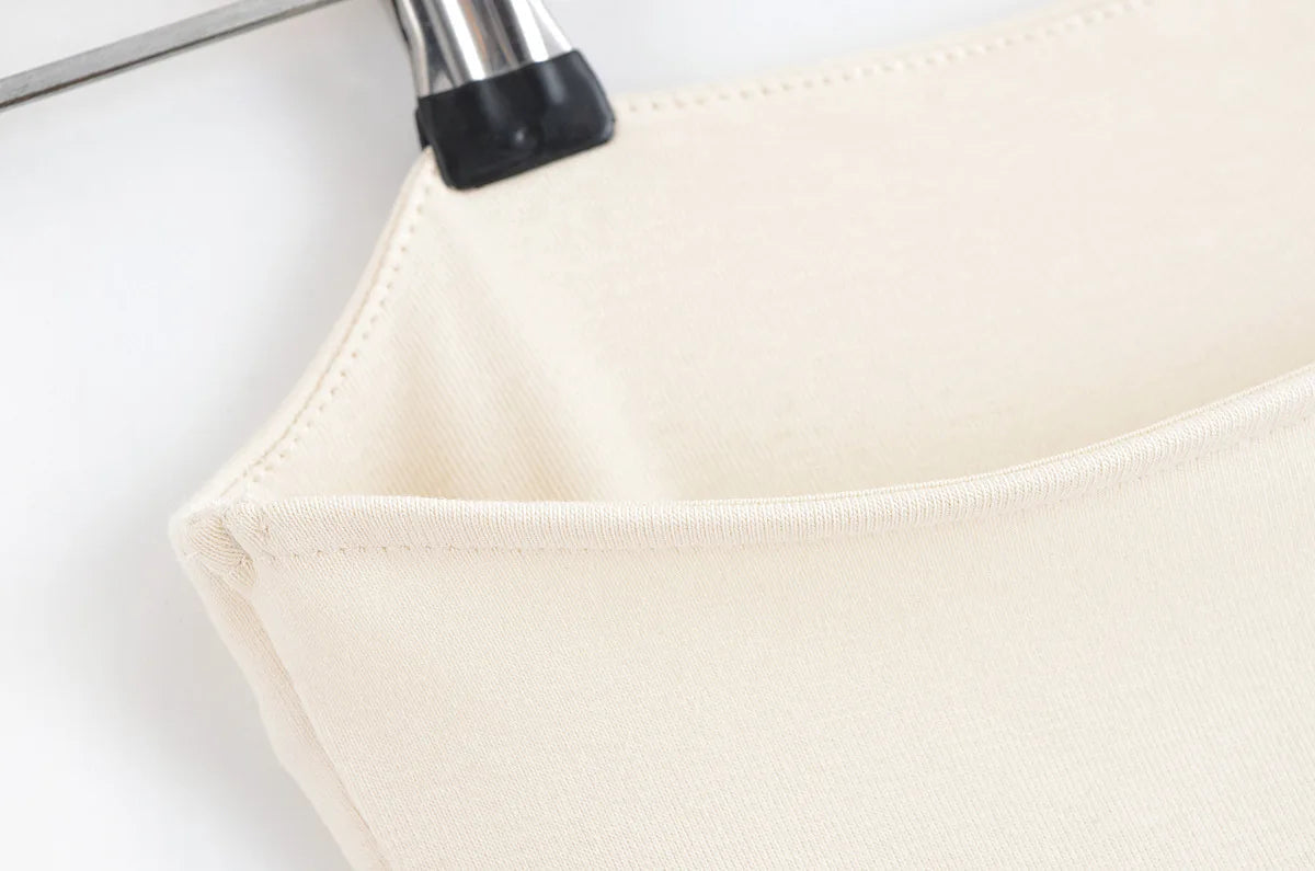AIERTU  -  autumn new women's casual fashion temperament simple sleeveless tube top slim stitching belt mid-length dress Aiertu