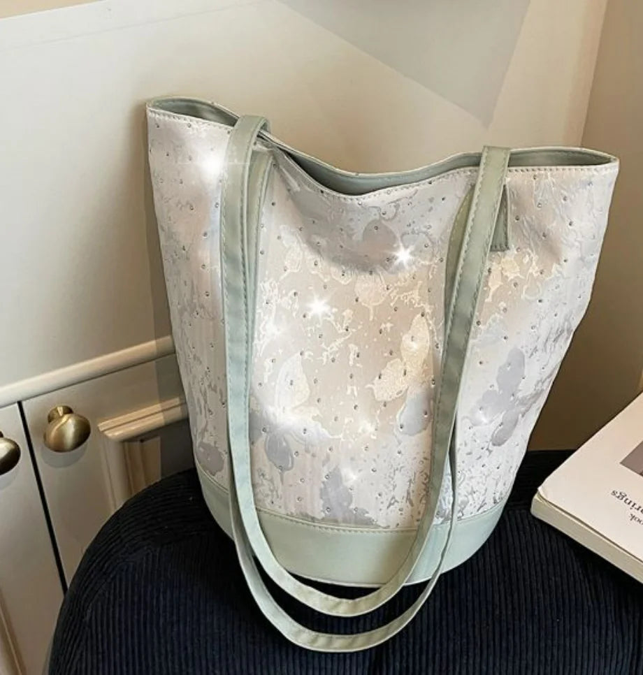AIERTU  -  Tote Bag for Women New Style Fashionable and Versatile College Student Commuting One Shoulder Class Bucket Bags Aiertu