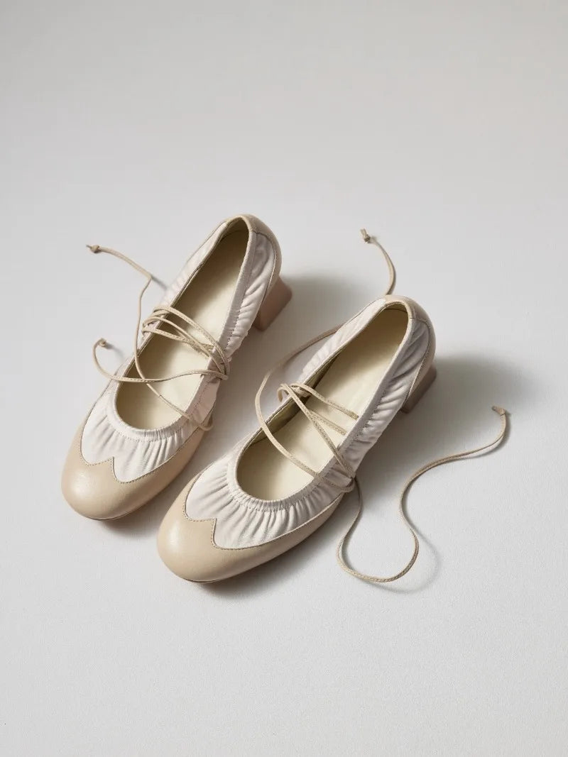 AIERTU  -  Retro Women's Mary Jane Shoes Exquisite Round Head High Heels for Woman Elegant French Casual Shoes Designer Shoes Zapatos Mujer Aiertu
