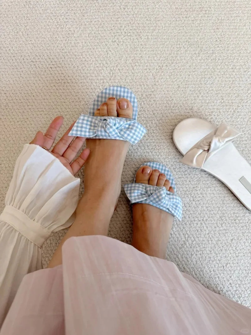 AIERTU  -  Summer New Women Shoes Exquisite French Style Flat Slippers for Woman Fashion Vacation Casual Shoes Designer Shoes Zapatos Mujer Aiertu