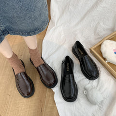 Aiertu Mary Jane Shoes JK Commuter Uniform Loafers Women Lolita Shoes Girls Japanese School College Gothic Mocassins Leather Flats Aiertu