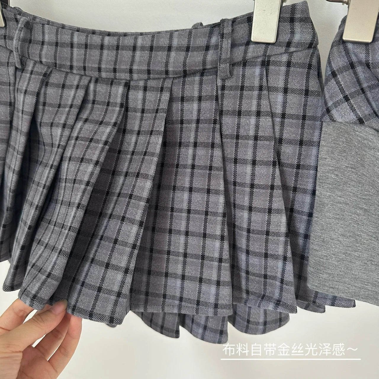 Aiertu Women's Y2K Original Design Plaid Splice Three Piece Set Maillard Spicy Girls 90S Style Bra Short Coat Slim Fit Short Skirt Aiertu