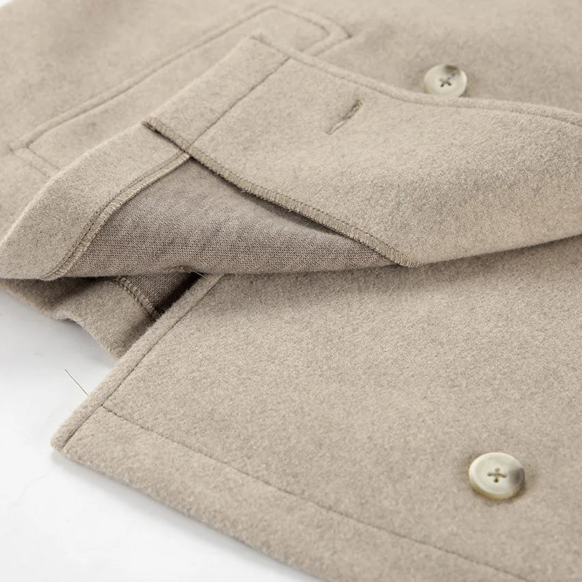 Autumn and Winter New Lapel Loose Casual Jacket Fashion Temperament Coat Women's Clothing Aiertu