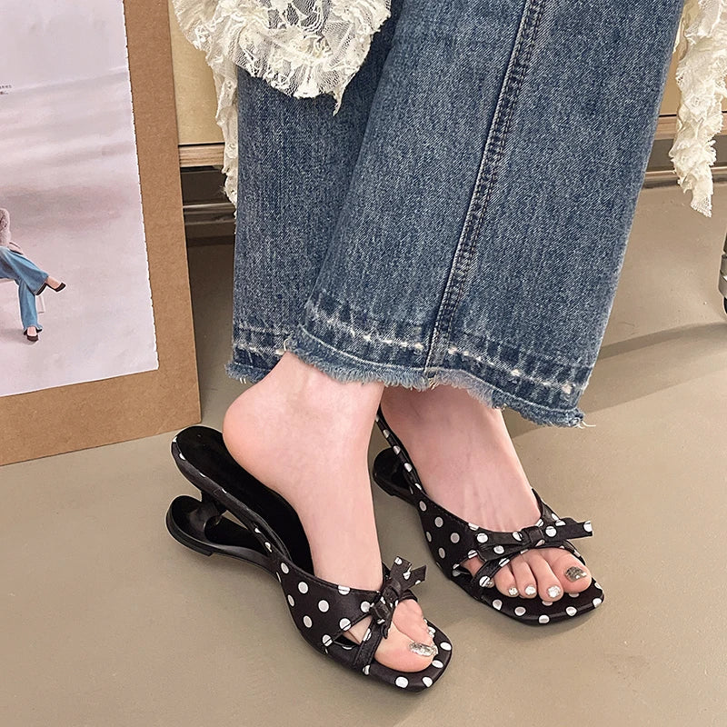 AIERTU  -  Summer New Women's Fashion Square Toe Flip-Flops Sexy Open Toe Sandals Casual Comfortable Vacation High Heels Selling Aiertu