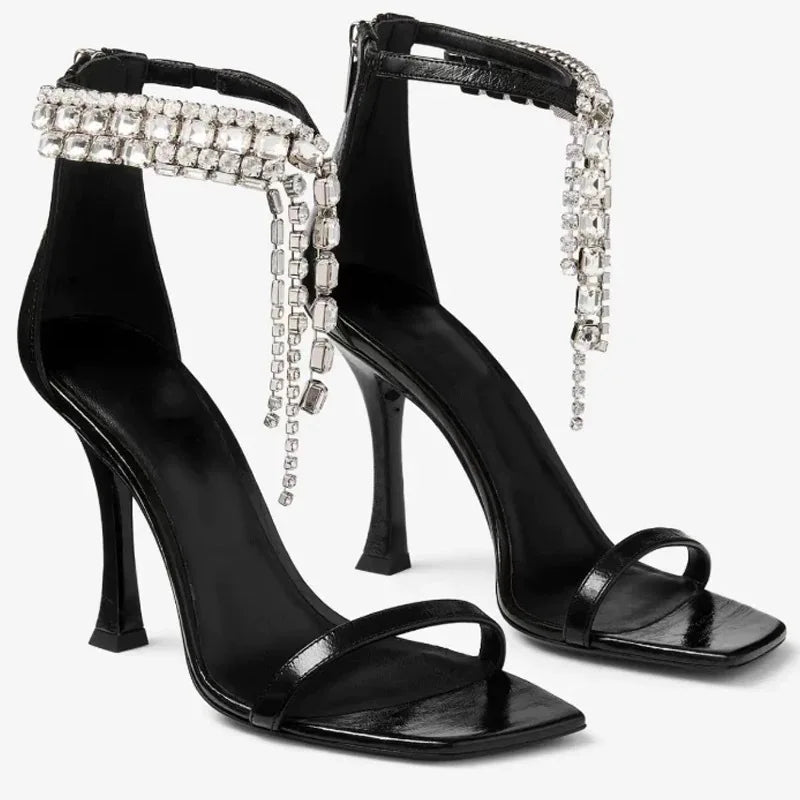 AIERTU  -  Fashion Women's Shoes Exquisite Rhinestone High Heeled Sandals for Woman Luxury Wedding Shoes Designer Shoes Sandalias De Mujer Aiertu