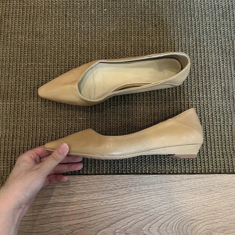 AIERTU  -  New Women's Shoes French Style Luxury Genuine Leather Casual Shoes for Woman Exquisite Flat Shoe Designer Shoes Zapatos De Mujer Aiertu