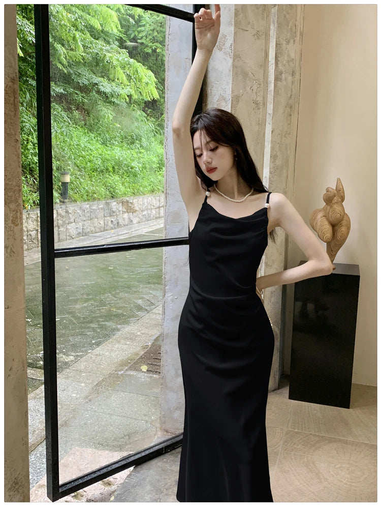 Aiertu Sexy Summer Women Spaghetti Strap Bodycon Party Dress Sleeveless Casual Solid Chic Evening Club Birthday Vestidos Female Clothes Aiertu