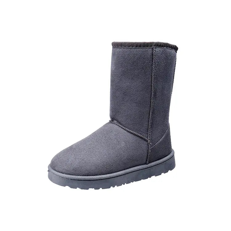 Women Shoes on Sale High Quality Winter Slip-on Mid-calf  Women Boots Fashion Solid Casual Snow Boots Large Size Platform Boots Aiertu