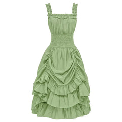Aiertu New European and American Medieval Long Victorian Medieval Dress High Waist Cosplay Costume Ball Gown Aiertu