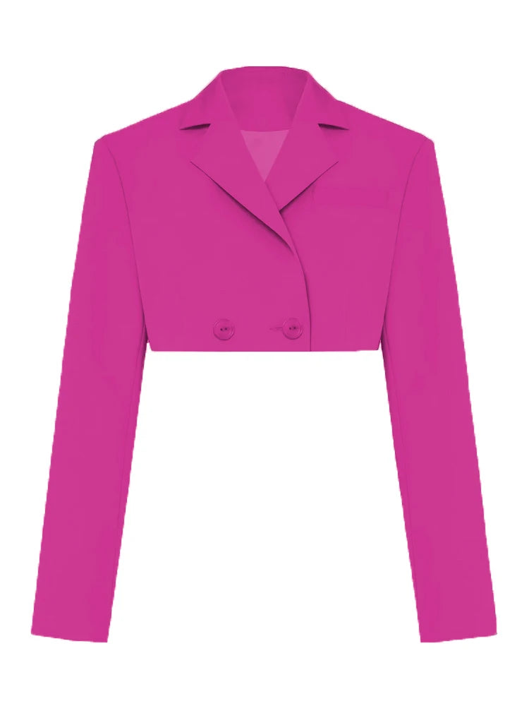 Aiertu Fashion Chic Jacket Women's Blazer Suits Green New Blazers for Women Cropped Coats Jacket Summer Casual Outfits Blazer Women Aiertu