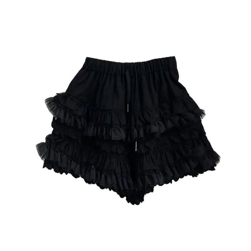 Aiertu Korean Style Summer New Academy Style White Cake Shorts Lace Sweet Cool Girl High Waist Slimming Fluffy Short Skirts for Women Aiertu