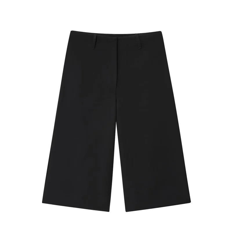 AIERTU  -  Women's Casual Shorts New Summer Black Cropped Simple Shorts Fashionable Capable Commuter Personality Ladies Shorts Aiertu