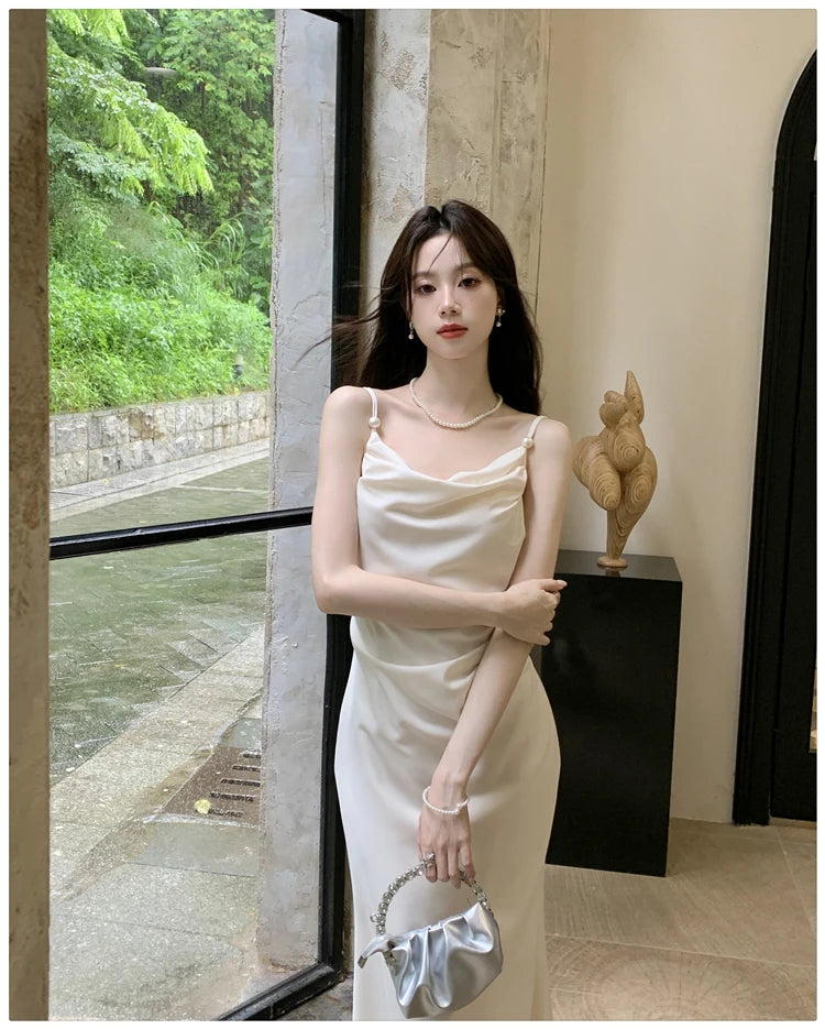 Aiertu Sexy Summer Women Spaghetti Strap Bodycon Party Dress Sleeveless Casual Solid Chic Evening Club Birthday Vestidos Female Clothes Aiertu