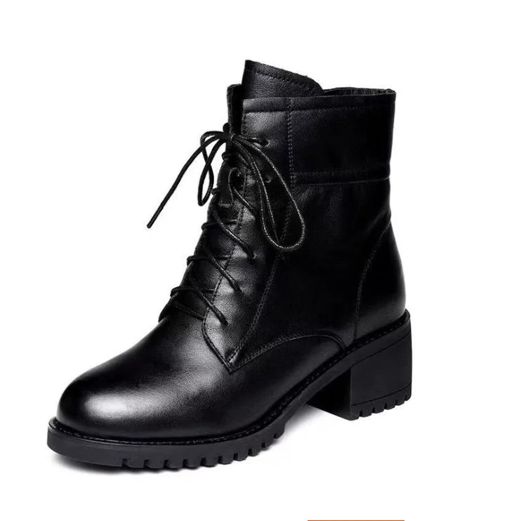 2024 High Quality Ladies Shoes Side Zipper Women's Boots Fashion Cross-tied Modern Boots Women Hot Sale Plus Size Ankle Boots Aiertu