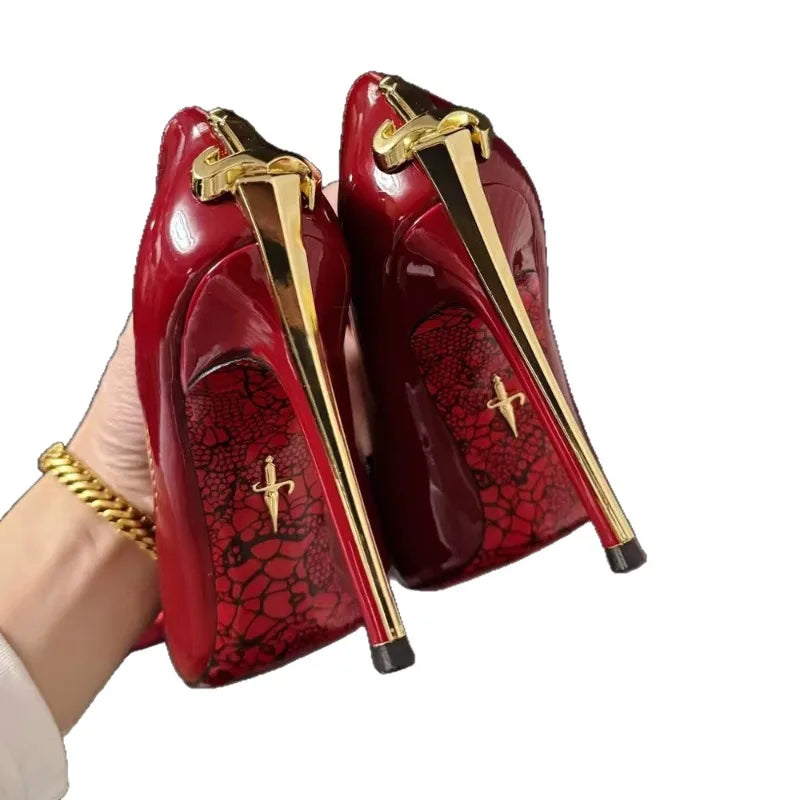 AIERTU  -  Nobility Women's Shoes Luxury Metal Decoration High Heels for Woman Exquisite Model Casual Shoes Designer Shoes Zapatos De Mujer Aiertu