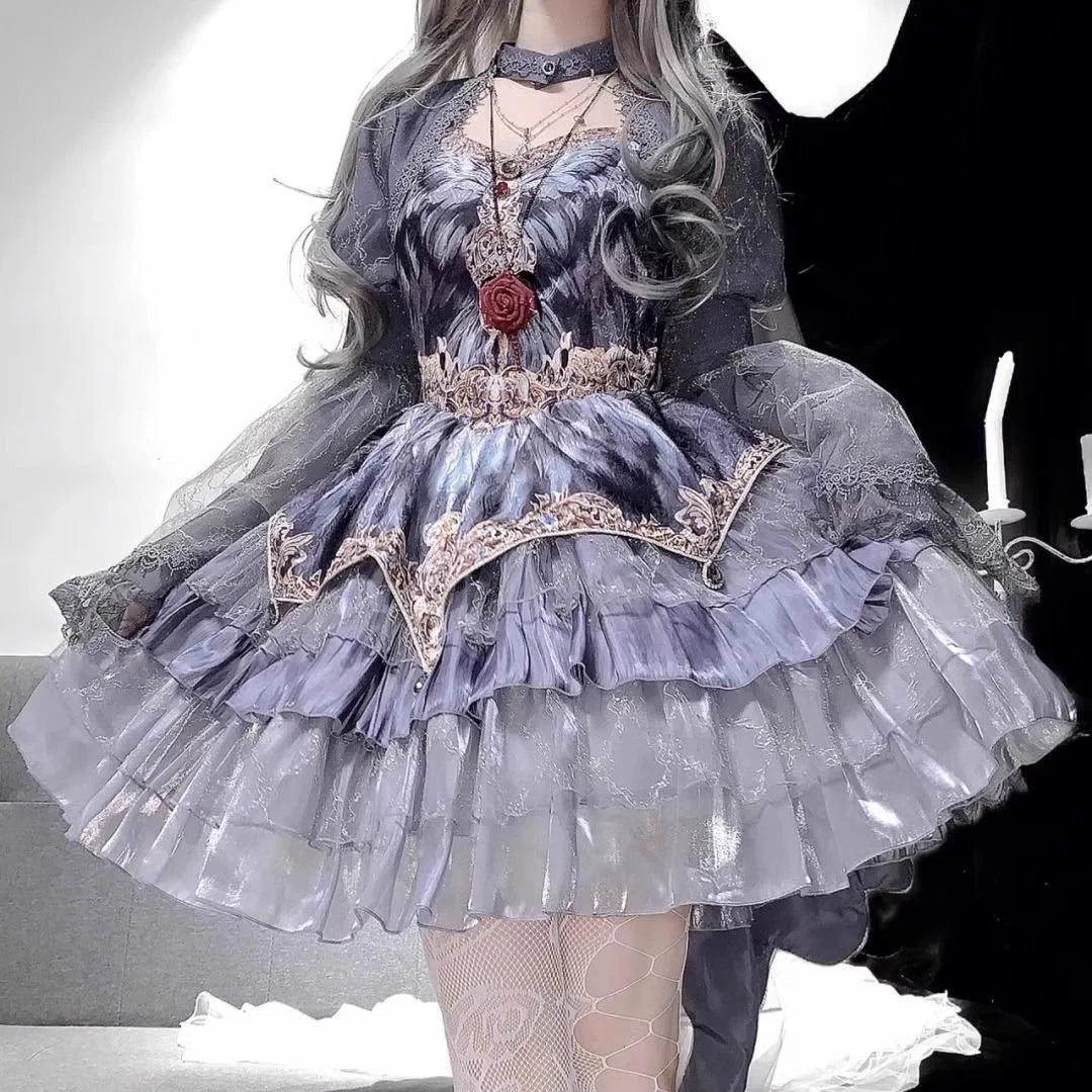 AIERTU  -  Full Lolita Swan Dance lolitaLolitaCake Princess Dress Aiertu