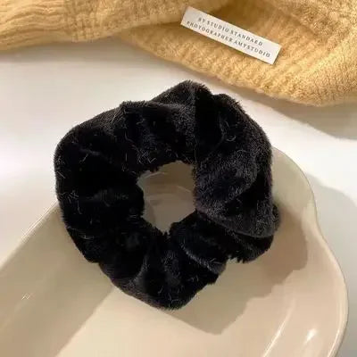 Aiertu Autumn Winter New Sweet Plush Soft Girls' Women Pompom Hair Ties Elastic Hair Band  Ropes  Accessories Headwear aiertu