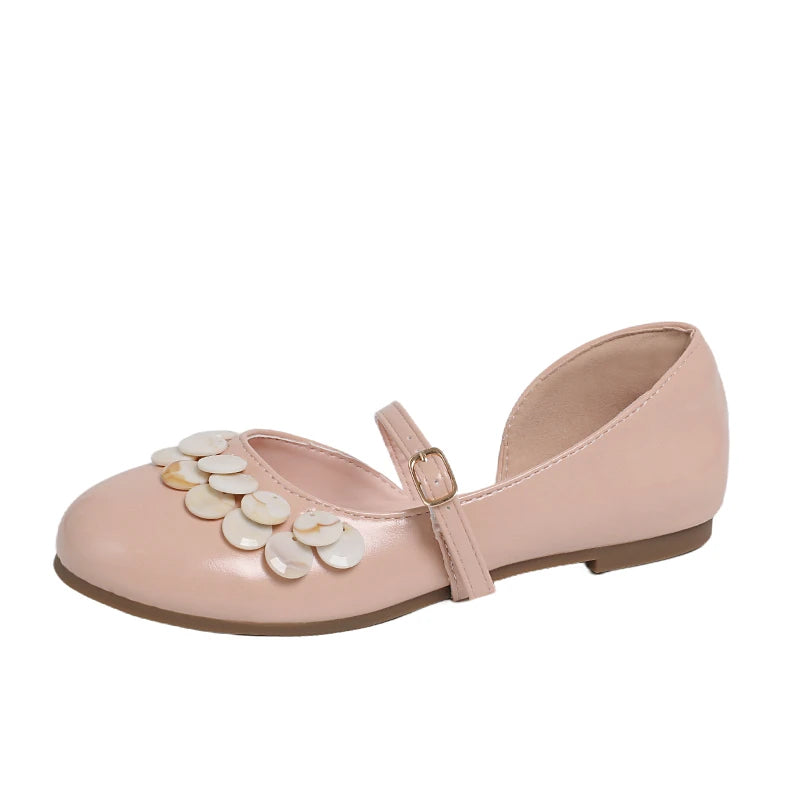 AIERTU  -  Spring New Fashion Single Shoes Shallow Mouth Versatile Block Heel Flower One Buckle Mary Jane Shoes Aiertu