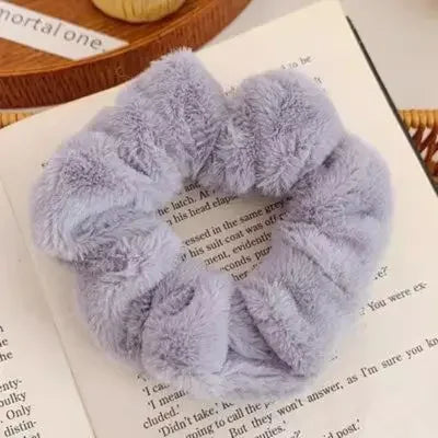 Aiertu Autumn Winter New Sweet Plush Soft Girls' Women Pompom Hair Ties Elastic Hair Band  Ropes  Accessories Headwear aiertu