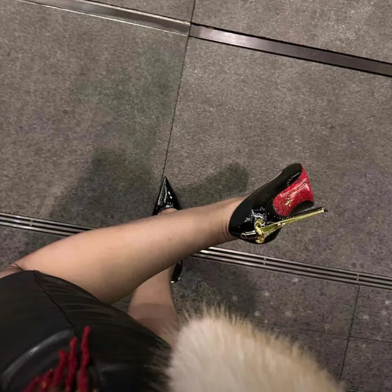 AIERTU  -  Nobility Women's Shoes Luxury Metal Decoration High Heels for Woman Exquisite Model Casual Shoes Designer Shoes Zapatos De Mujer Aiertu