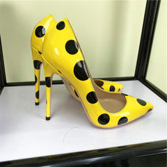 AIERTU  -  Fashion Designer Women Shoes New Exquisite Polka Dot Pointed Tip High Heels for Woman Sexy Model Performance Shoes Zapatos Mujer