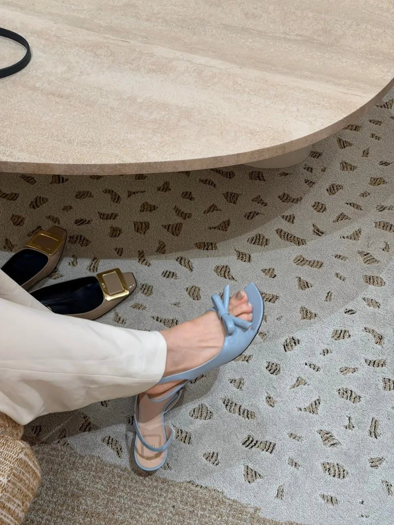 AIERTU  -  Fashion Designer Women's Shoes Elegant French High Heeled Sandals for Woman Exquisite Round Head Casual Shoes Sandalias De Mujer Aiertu