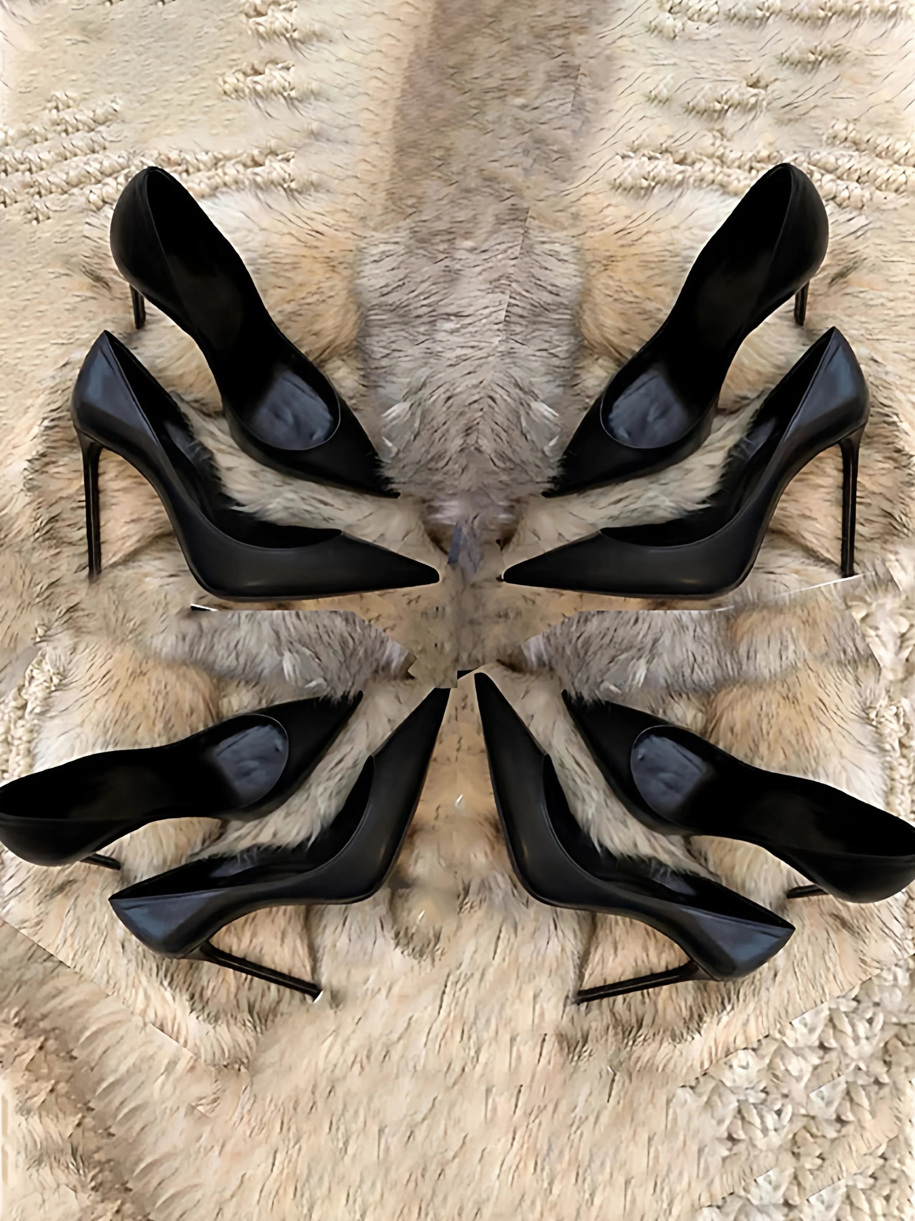 AIERTU  -  Temperament Black High Heels New Female Temperament Goddess Style 12cm Single Shoe Professional Commuter Versatile Single Shoe Aiertu