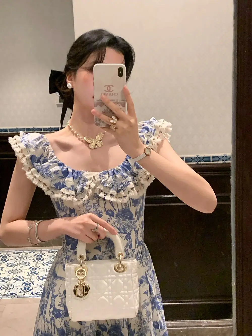Aiertu Elegant Korean Fairy Long Dress Women Sexy Ruffles Party Slip Floral Dress Korean Style Summer Dress Female 2024 Casual Fashion Aiertu