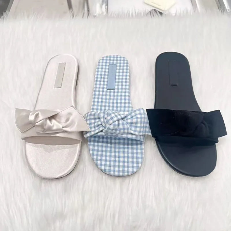 AIERTU  -  Summer New Women Shoes Exquisite French Style Flat Slippers for Woman Fashion Vacation Casual Shoes Designer Shoes Zapatos Mujer Aiertu