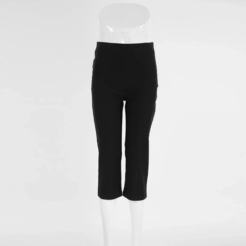 AIERTU  -  Women's High Waist Capris Pants Slim Sexy Bodycon Casual Daily Streetwear Fashion Cropped Yoga Pants Female Pants Autumn Aiertu