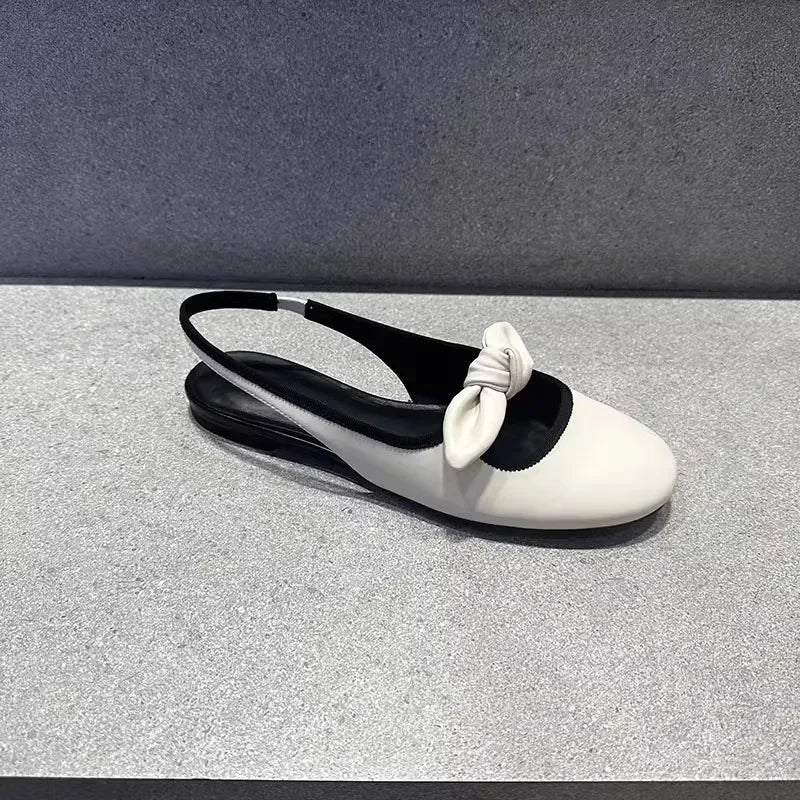 AIERTU  -  New Women's Shoes Exquisite French Flat Bottom Sandals for Woman Fashion Round Head Casual Shoes Designer Shoes Sandalias Mujer Aiertu