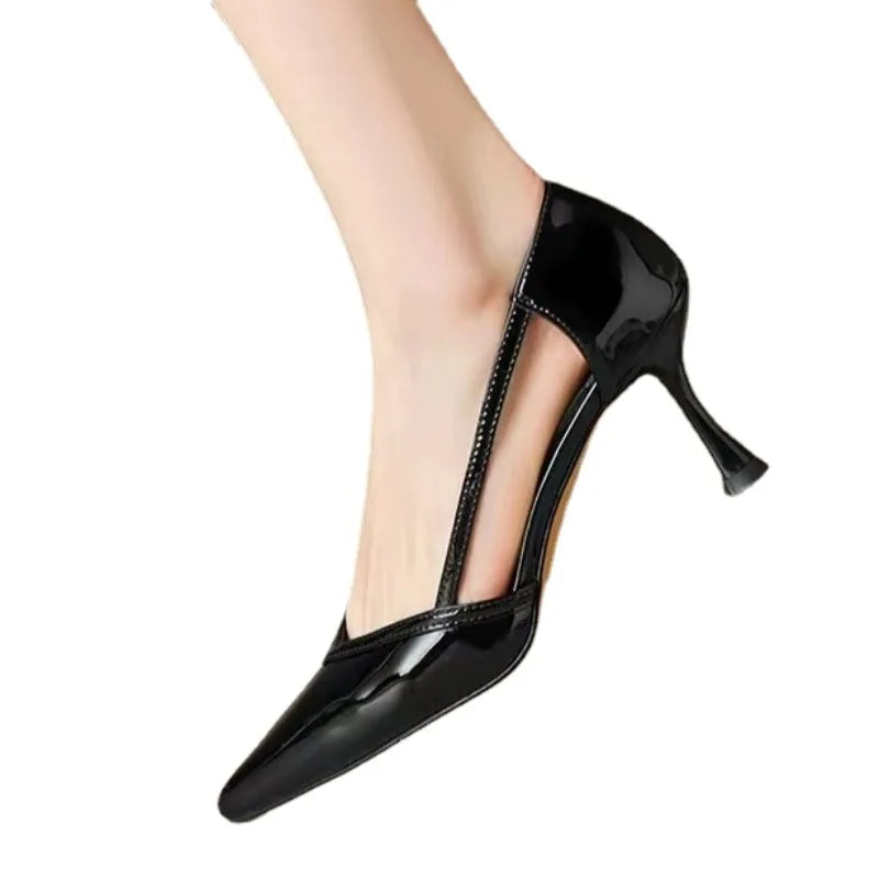 Mid Heel Office & Career Sandals Slip-on Solid Shoes Female 2024 Hot Sale Shallow Thin Heels Classics Women's Sandals Sandálias Aiertu